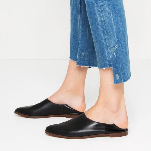 Zara Shoes - Zara Leather Slippers Babouches Slides